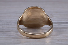Load image into Gallery viewer, Diamond set and Personalised Yellow Gold Signet Ring