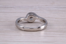 Load image into Gallery viewer, Rub Over Certified Diamond set Twist Shank Solitaire