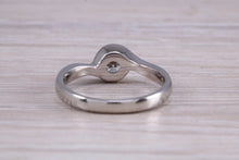 Load image into Gallery viewer, Rub Over Certified Diamond set Twist Shank Solitaire