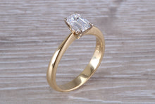 Load image into Gallery viewer, Classic Emerald cut Certified Diamond Solitaire