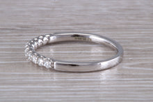 Load image into Gallery viewer, Half Circle Diamond set White Gold Band
