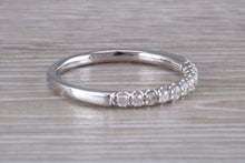 Load image into Gallery viewer, Half Circle Diamond set White Gold Band