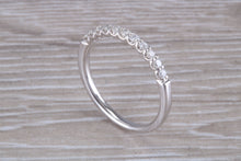 Load image into Gallery viewer, Half Circle Diamond set White Gold Band