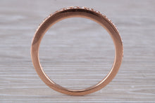 Load image into Gallery viewer, Round cut Diamond set 18ct Rose Gold Band
