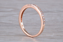 Load image into Gallery viewer, Round cut Diamond set 18ct Rose Gold Band