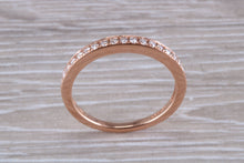 Load image into Gallery viewer, Round cut Diamond set 18ct Rose Gold Band