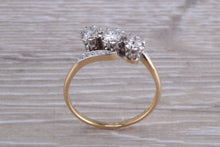 Load image into Gallery viewer, Half carat Diamond set Trilogy on a Twist Shank Ring