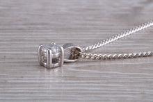 Load image into Gallery viewer, Simple Diamond Solitaire set White Gold Necklace