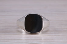 Load image into Gallery viewer, Family Crest Engraved Heavy and Chunky Signet Ring, Available in Your Choice of Precious Metals