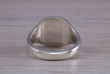 Load image into Gallery viewer, Family Crest Engraved Heavy and Chunky Signet Ring, Available in Your Choice of Precious Metals