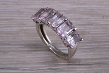 Load image into Gallery viewer, Five stone Morganite set White Gold Ring