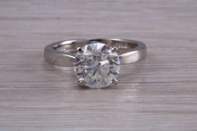Load image into Gallery viewer, Two carat Forever One Moissanite Diamond Solitaire