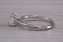 Load image into Gallery viewer, One carat Square Princess cut Moissanite Diamond Solitaire