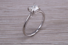 Load image into Gallery viewer, One carat Square Princess cut Moissanite Diamond Solitaire