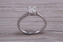 Load image into Gallery viewer, One carat Square Princess cut Moissanite Diamond Solitaire