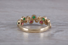 Load image into Gallery viewer, Multi Gemstone set Yellow Gold Ring