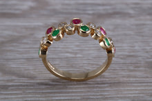 Load image into Gallery viewer, Multi Gemstone set Yellow Gold Ring