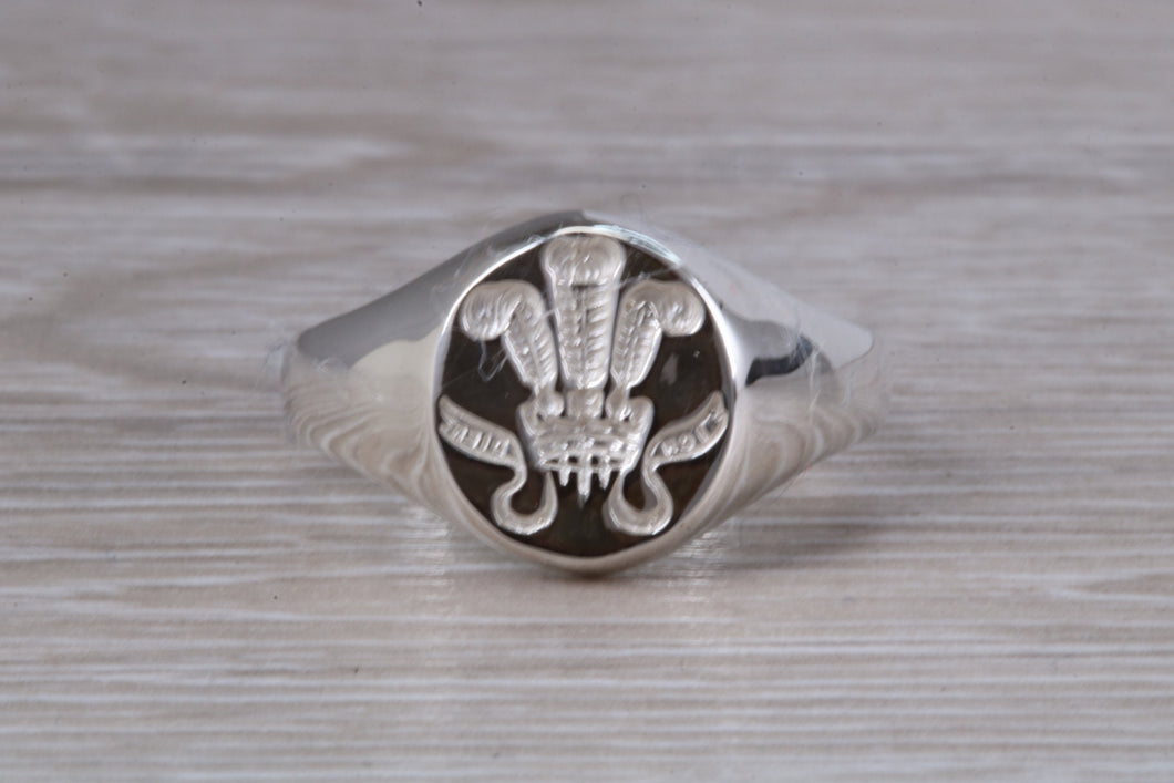 Prince of Wales Feathers Signet Ring