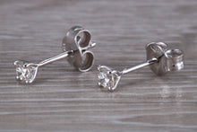 Load image into Gallery viewer, Simple Everyday Wear Diamond Solitaire Stud Earrings