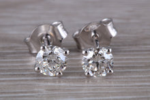 Load image into Gallery viewer, Timeless Diamond Solitaire Stud Earrings