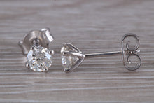 Load image into Gallery viewer, Timeless One carat Diamond Solitaire Stud Earrings
