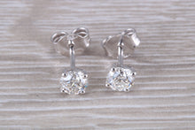 Load image into Gallery viewer, Timeless One carat Diamond Solitaire Stud Earrings