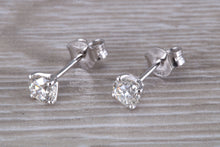 Load image into Gallery viewer, Timeless One carat Diamond Solitaire Stud Earrings
