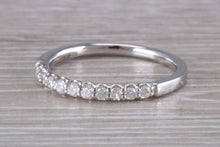 Load image into Gallery viewer, Half Circle Diamond set White Gold Band
