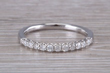 Load image into Gallery viewer, Half Circle Diamond set White Gold Band