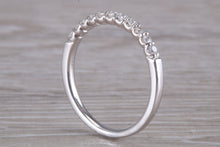 Load image into Gallery viewer, Half Circle Diamond set White Gold Band