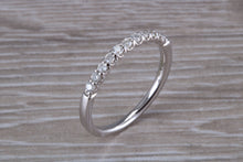 Load image into Gallery viewer, Half Circle Diamond set White Gold Band