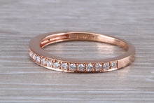 Load image into Gallery viewer, Round cut Diamond set 18ct Rose Gold Band