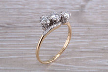 Load image into Gallery viewer, Half carat Diamond set Trilogy on a Twist Shank Ring