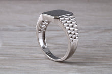 Load image into Gallery viewer, Sterling Silver Signet Ring, Free Engraving