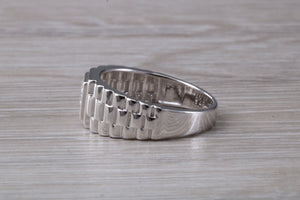 Watch Strap Signet Ring set With C Z