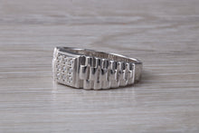 Load image into Gallery viewer, Watch Strap Signet Ring set With C Z