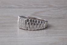 Load image into Gallery viewer, Watch Strap Signet Ring set With C Z