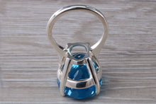 Load image into Gallery viewer, Very Large 36 carat Swiss Blue Topaz Ring