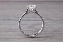Load image into Gallery viewer, 1.25 carat Princess cut Moissanite Diamond Solitaire