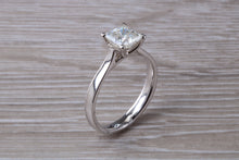 Load image into Gallery viewer, 1.25 carat Princess cut Moissanite Diamond Solitaire