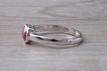 Load image into Gallery viewer, 1.25 carat Oval cut Ruby set 18ct White Gold Solitaire