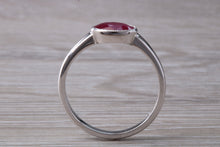 Load image into Gallery viewer, 1.25 carat Oval cut Ruby set 18ct White Gold Solitaire
