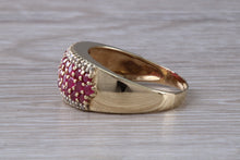 Load image into Gallery viewer, 9 mm Wide Rubies and Diamonds set Ring