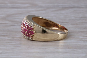 9 mm Wide Rubies and Diamonds set Ring
