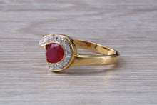 Load image into Gallery viewer, Beautiful Ruby and Diamond Ring
