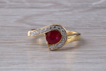 Load image into Gallery viewer, Beautiful Ruby and Diamond Ring