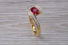 Load image into Gallery viewer, Beautiful Ruby and Diamond Ring