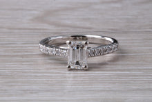 Load image into Gallery viewer, Stunning 1.25ct Moissanite Diamond and Natural Diamond set Engagement Ring