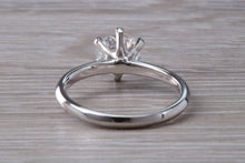 Load image into Gallery viewer, The Ultimate 1.25ct Hearts and Arrows Moissanite Diamond set Platinum Solitaire