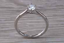 Load image into Gallery viewer, Simple and Elegant Certified Diamond set Platinum Solitaire